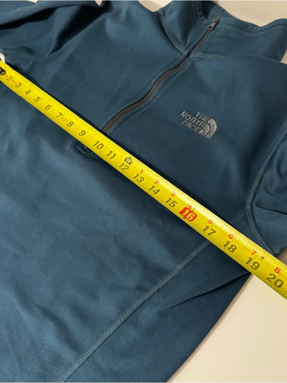 The North Face tech glacier Slate Blue Quarter-Zip Pullover small